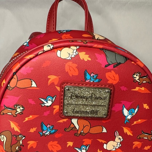 Loungefly Disney Parks Forest Friends Woodland Critters, Red - New Without Tags main image 4